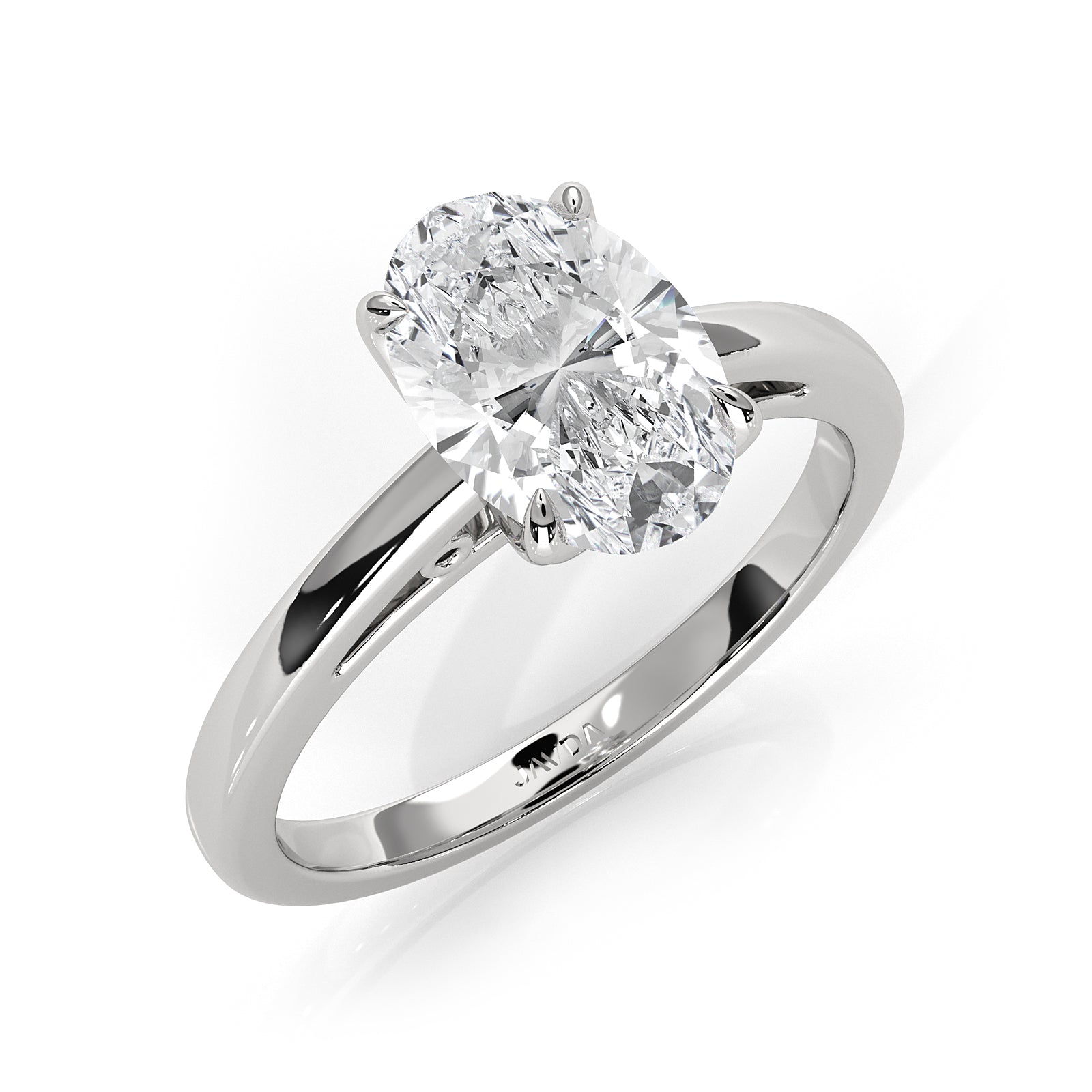 4.5g Lab Grown Diamond 6 Prong Solitaire Engagement Setting IGI Certified Ring 1.00 Ctw.